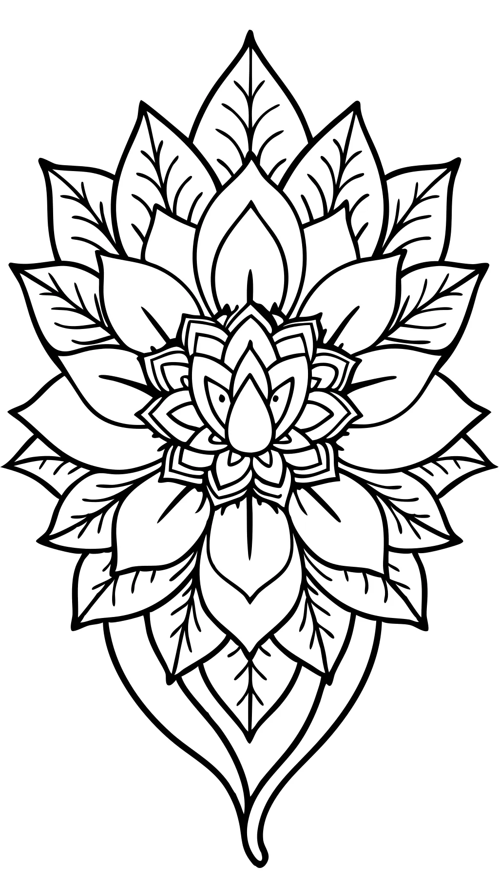 flower coloring pages for adults printable